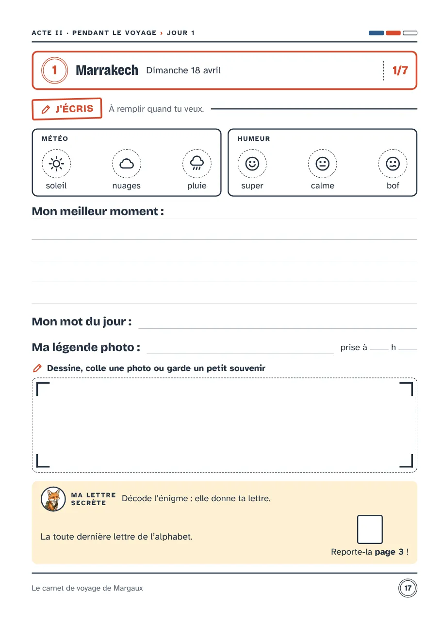 Page du jour pour 13–14 ans : énigmes de la lettre secrète
